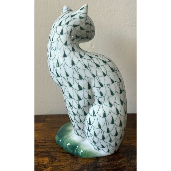 vintage andrea by sadek fish net kitty cat figurine / New - Picture 4 of 8